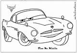 Coloring Pages Cars Finn Mcmissile Kids Disney sketch template