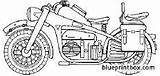 Zundapp Ks750 1942 Blueprintbox Close sketch template