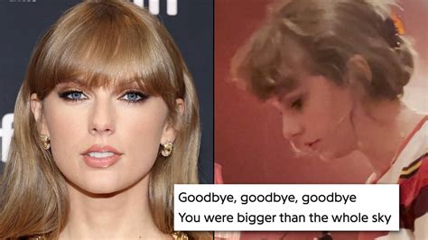 Taylor Swift S Bigger Than The Whole Sky Is Helping People Process