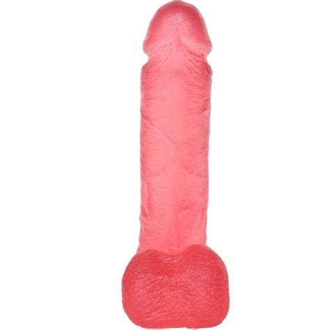 Crystal Jellies Ballsy Cock W Suction Cup 8 Pink Sex Toys And Adult