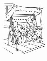 Minnie Coloring Pages Mouse Mickey Printable Kids sketch template