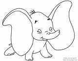 Dumbo Coloring Pages Baby Disney Printable Disneyclips Color Pdf Choose Board Funstuff sketch template
