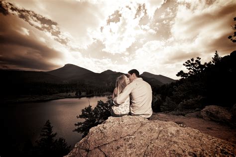 Engagement Photography At Lily Lake And By Longs Peak In