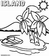 Island Coloring Pages Print sketch template