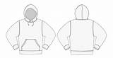 Hoodie Template Blank Drawing Vector Clip Sweatshirt Illustrations Stock Hooded sketch template