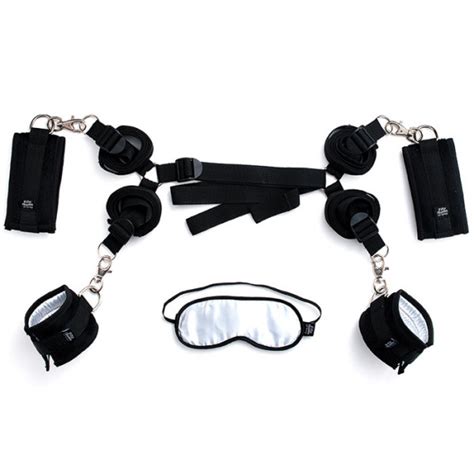 fifty shades of grey hard limits bed restraint kit for