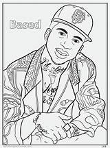 Coloring Rap Pages Book Hop Hip Color Tumblr Homies Rapper Eminem Kanye West Bun Printable Lil Delightful Little Activity Rappers sketch template