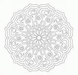 Coloring Pages Flower Complex Mandala Printable Popular Complicated Coloringhome sketch template