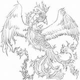 Phoenix Tattoosforyou sketch template
