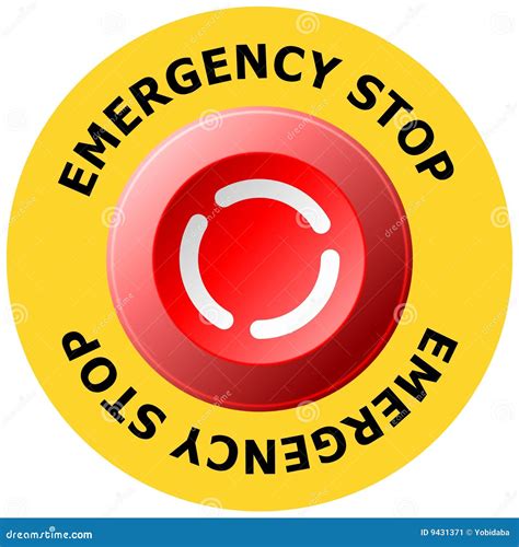 emergency stop stock image image