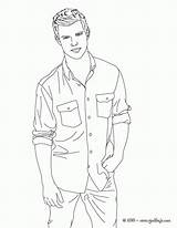 Coloring Pages Lautner Taylor Popular sketch template