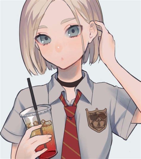 Anime Girl Drinking Alcohol