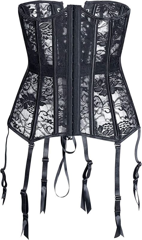 underbust lace waist cincher corset garters belt trimmer
