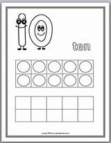 Frames Ten Numbers Coloring Book Printables Preview sketch template