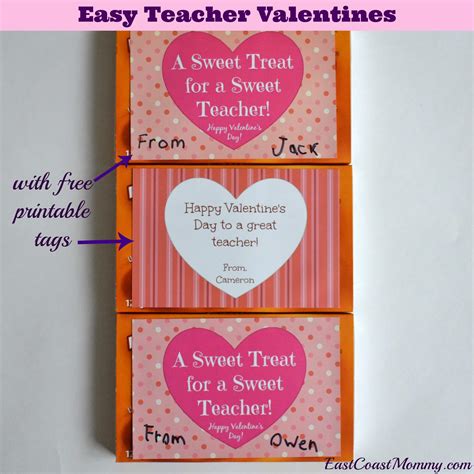 printable valentines tags  teachers printable templates