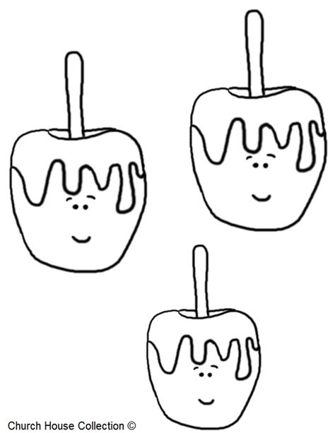 candy apple coloring pages