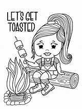 Toasted Sassy sketch template