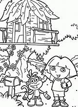 Coloring Tree House Pages Treehouse Magic Boomhutten Colouring Kids Kleurplaten Dora Fun Explorer Kleurplaat Print Popular Pdf Designlooter Zo Coloringhome sketch template