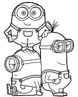 Minion Minions Three Topcoloringpages Together Teddy Getdrawings Gaddynippercrayons sketch template