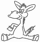 Coloring Donkeys Pages Print Coloringkids sketch template