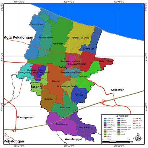 peta administrasi kecamatan batang kabupaten batang neededthing