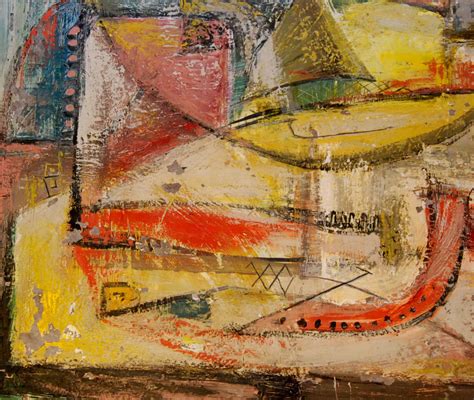 1940’s American Abstract Expressionism Painting Buy Modern Vintage