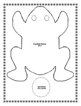 frog bean bag project  writing sheet  smart chick tpt