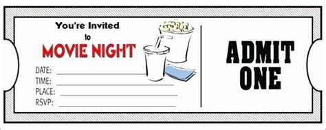 printable  ticket template awesome  printable  ticket