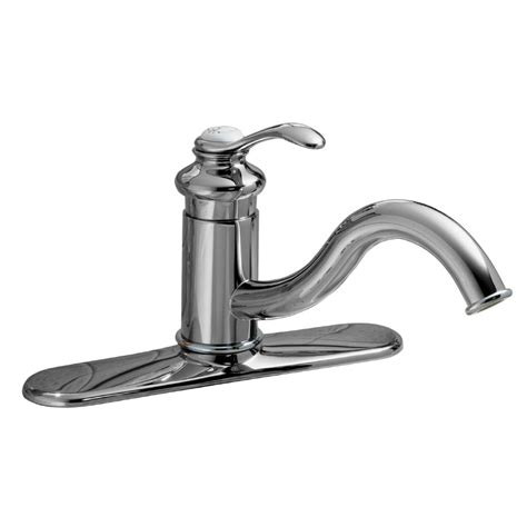 shop kohler fairfax polished chrome  handle deck mount  arc commercial kitchen faucet