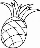 Pineapple Colouring Coloring Pages Clipart Pinapple Pineapples Fruit Drawing Fun Fruits Printable Sheets Cute Cartoon Awesome Getdrawings Visit sketch template