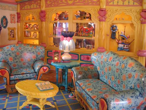 minnie country house living room disney decor walt disney imagineering mickey mouse house