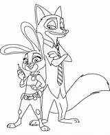 Zootopia Coloring Pages Nick Hopps Judy Characters Wilde Para Colorear Zootropolis Pdf Printable Disney Fuentes Print Color Colouring Clipart Visit sketch template