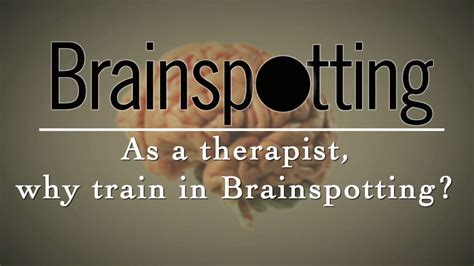as a therapist why train in brainspotting on vimeo
