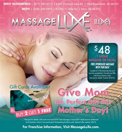 give mom  perfect gift   massage  mothers day massageluxe