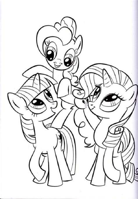 pony friendship  magic coloring pages hub check