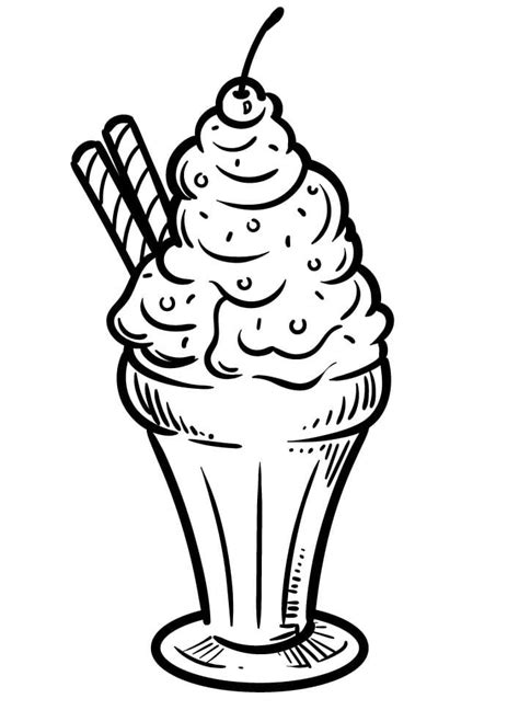 ice cream  summer coloring page  printable coloring pages  kids