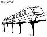 Train Monorail Colorluna sketch template