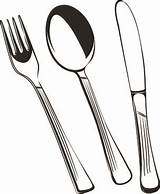 Cutlery Silverware Clipartmag Graphic Flatware Clipground sketch template