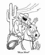 Coloring Pages Ranger Lone Western Horse Sheets Kids Tonto West Adult Wild Color Printable Wayne John Colouring Print Movie Silver sketch template