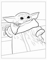 Coloring Pages Yoda Baby Print Book Popular sketch template
