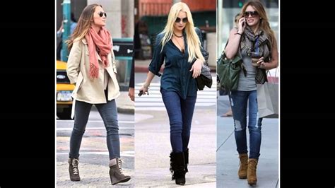 jeans outfits para el invierno youtube