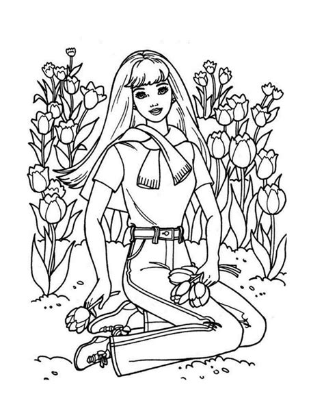 barbie printable coloring pages customize  print