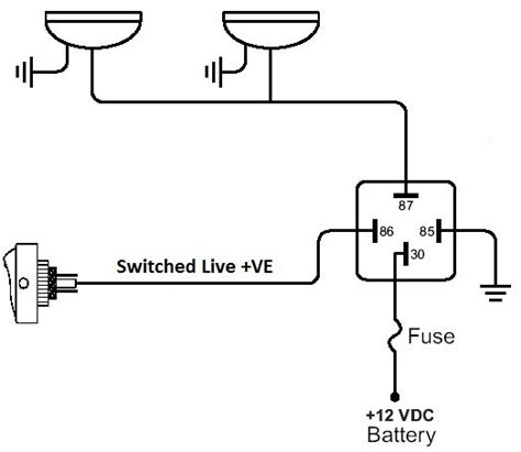 relay wiring diagram  pin  horn wiring diagram  schematics