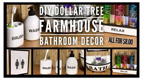 dollar tree diy farmhouse bathroom decor enamel bathroom