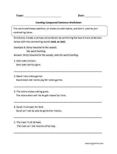 sentence structure worksheets types  sentences worksheets db excelcom