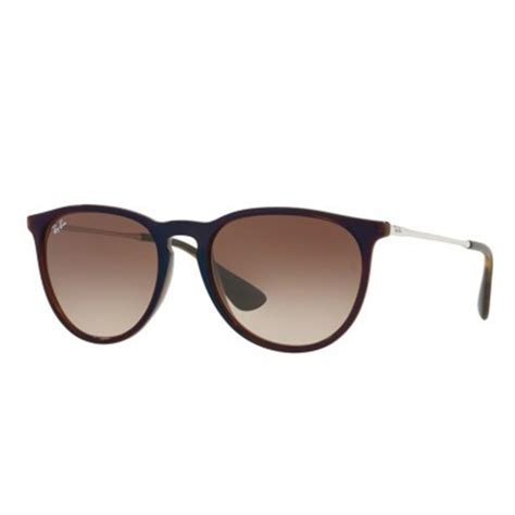 ray ban erika sunglasses brown rubber rb
