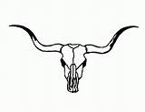 Longhorn Coloring Texas Cattle Comments Clipart sketch template