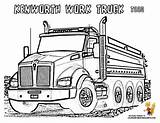 Kenworth Camiones Dump Distinta sketch template