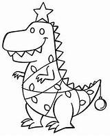 Christmas Coloring Pages Dinosaur Tree Printable Rex Kids Dinosaurs Xmas Sheets Urbanthreads Printables Choose Board sketch template