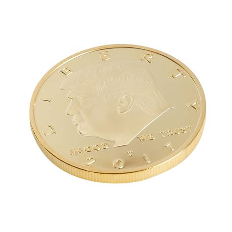buy  america  president donald trump gold plated commemorative coin